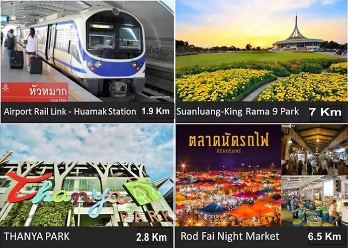 4br Near Hua Mak Station With Parking Hébergement de vacances